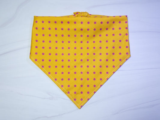 Yellow Daisy Dog Bandana - Ready to Ship