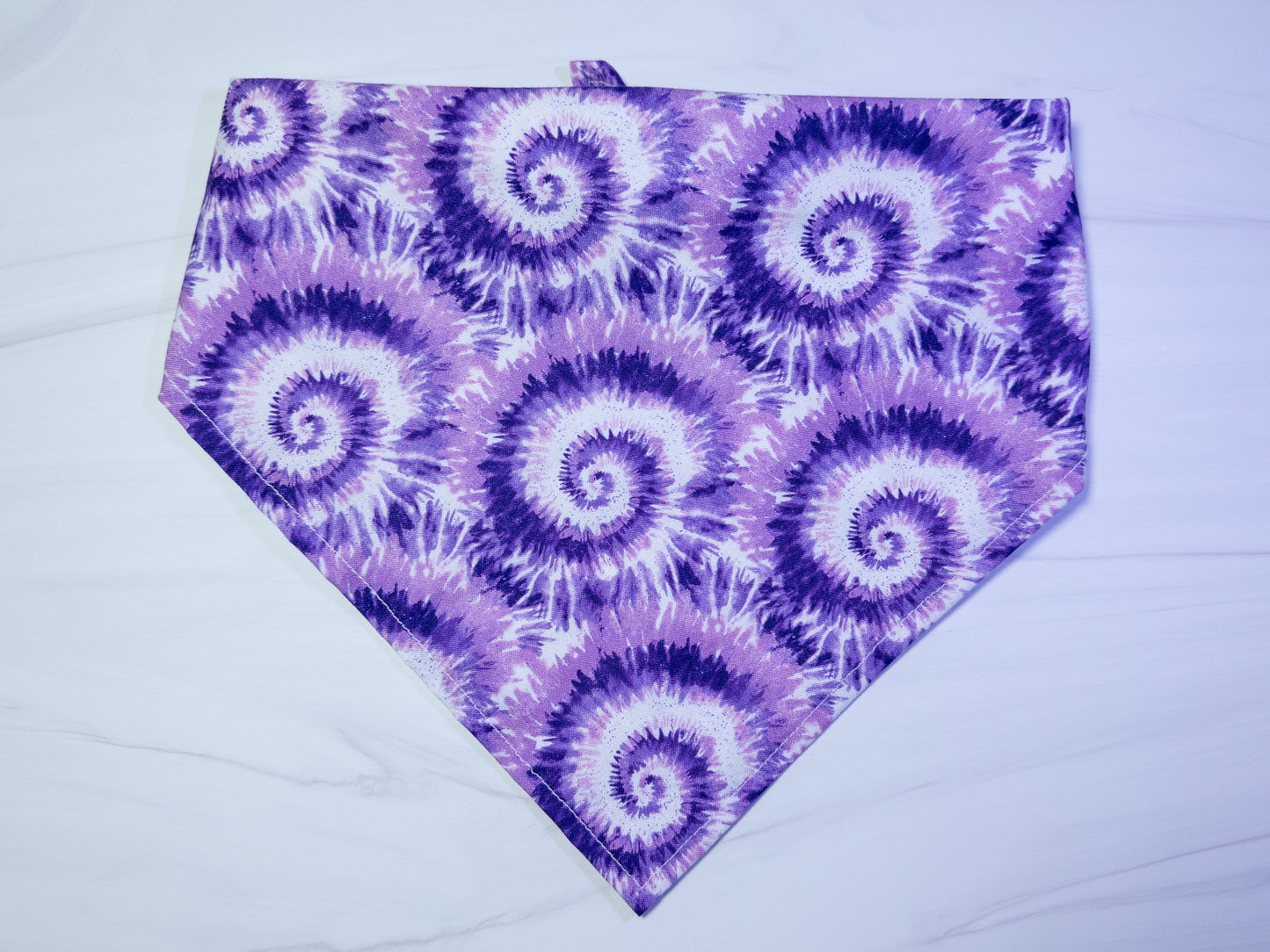 Purple Tie Dye Dog Bandana - Ready to Ship