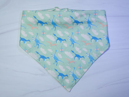 Pastel Green Dinosaurs Dog Bandana - Ready to Ship