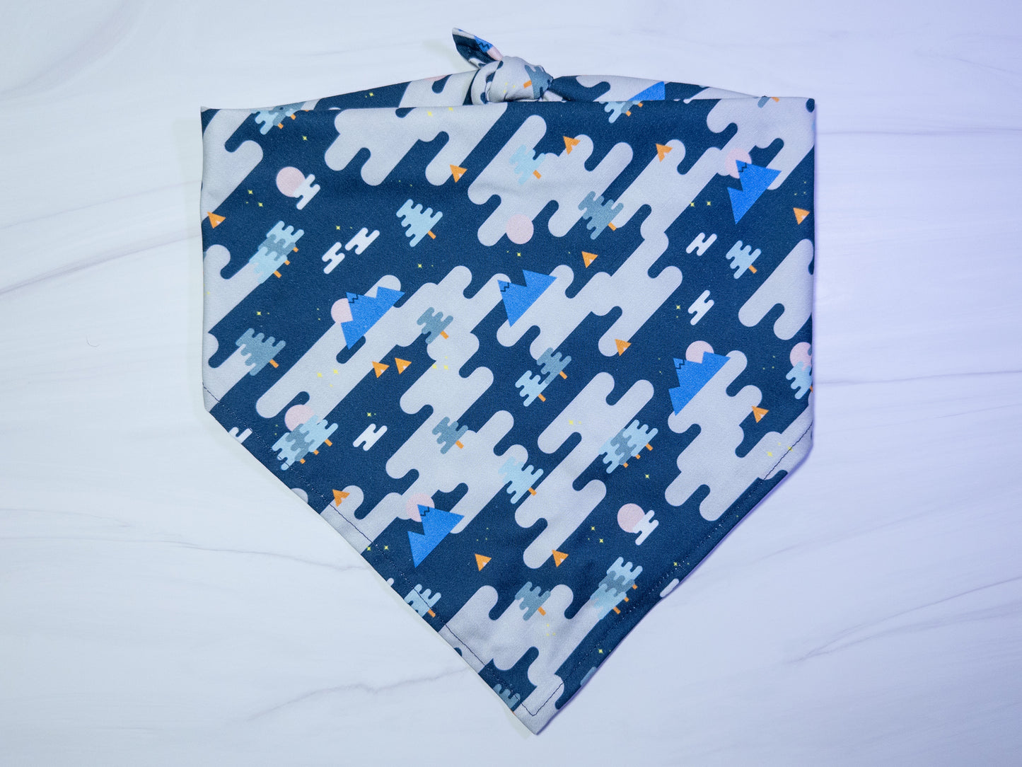 Blue Camping Adventure Dog Bandana - Ready to Ship