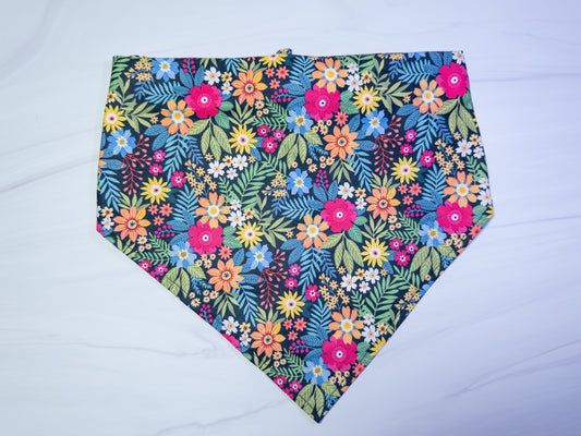 Tropical Flowers Dog Bandana - Ready to Ship
