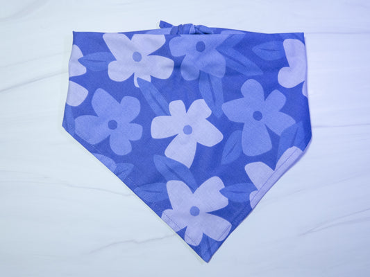 Purple Tropical Flowers Dog Bandana - Ready to Ship