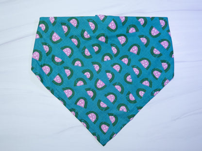 Teal Watermelon Dog Bandana - Ready to Ship