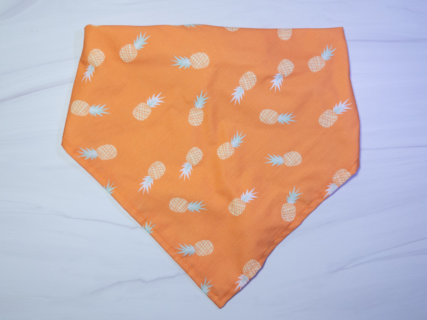 Orange Pineapple Dog Bandana - Ready to Ship
